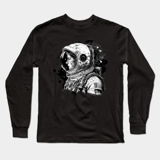 The Graffiti Explorer: A High-Tech Adventurer in Space Long Sleeve T-Shirt